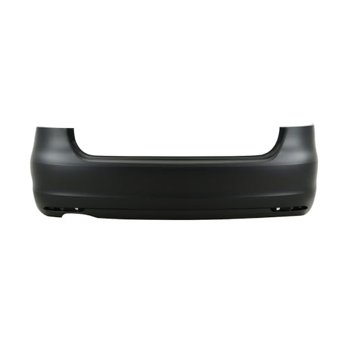 Image of FitParts Compatible with Volkswagen Jetta 2011-2014 Rear Bumper Cover | CAPA Certified, Primed, Without Tow Hook Hole, Ready to Paint, OEM 5C6807418AGRU, VW1100186