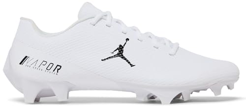 Jordan Vapor Edge Speed 360 CV1671-103 White-Black Men's Football Cleats 15 US