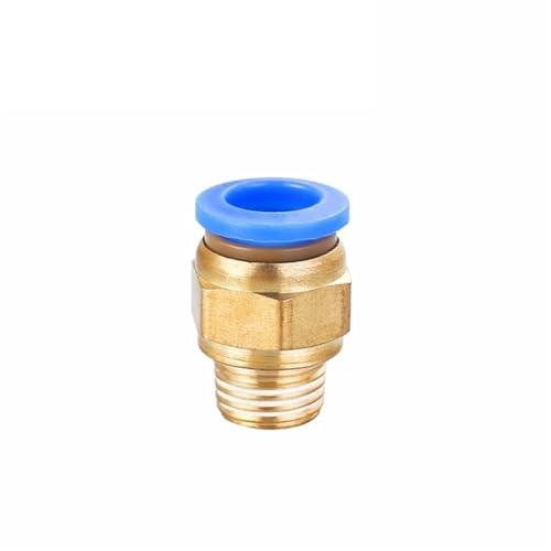 Racor neumático PC 14mm rosca 3/8 evita fugas de aire comprimido 5