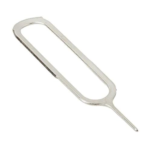 Image of SIM Card Ejector Pin Tool, Universal Metal SIM Tray Removal Needle Opener Compatible with All Smartphones, Lightweight, Portable, Durable (Unit 1)
