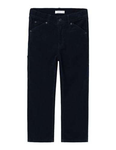 Pantalón de tela niños NAME IT Nkmryan de pana recta con cintura ajustable cómoda