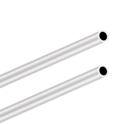 LAVMHAB 6063 Aluminium Rundrohr 16mm OD/Außendurchmesser x 2,0mm Wandstärke, 300mm Länge, Runde Aluminium-Schläuche Aluminium rohre Nahtlose gerade Rohre (2 Stück)