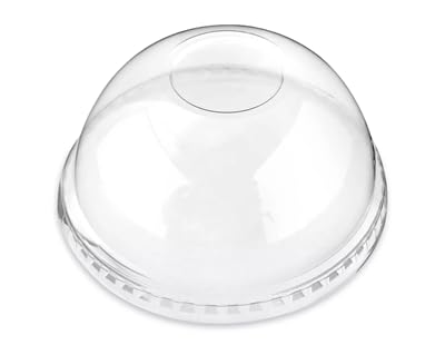 Disposable Clear Plastic Dome Lid, 1000 Count