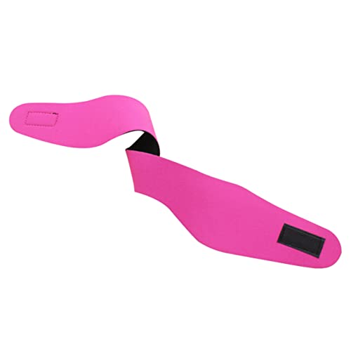 LAPYAPPE Swimming Headband Neoprene Adjustable Ear Band for Boy Girl Adults Yoga Diving Hair Band for Swimming Surfing and Water Activities Rose Red