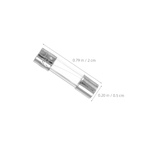 Set de fusibles de vidrio de acción rápida assorted para protección de circuitos, kit de tubo de vidrio para aplicaciones electrónicas y domésticas miniatura 2