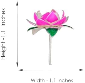 Sri Jagdamba Pearls Dealer Silver Lotus Design Flowers (Silver), Size: 6 Gram