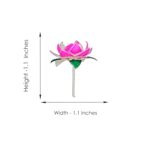 Sri Jagdamba Pearls Dealer Silver Lotus Design Flowers (Silver), Size: 6 Gram