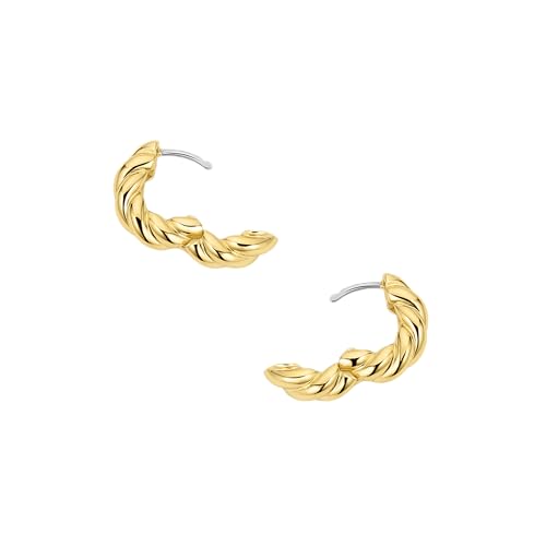 gorjana - Crew Helium Huggies - 18k Gold or Silver - Daily Earring Wear - Unique Rope Texture - Lightweight Helium Design - Secure Hinge Closure2