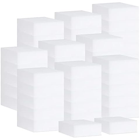 Extra Large Eraser Sponge,50 Pack Extra Thick, Long Lasting, Multi-Purpose Scrubber Foam Cleaning Pads,Magic Sponge Eraser Sponge for Bathtub, Floor, Baseboard, Bathroom, Wall Cleaning Cover