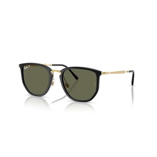 Óculos de Sol Ray-Ban Polarizado 0RB4451 630658 Tam 53 / Preto - Lentes Verde
