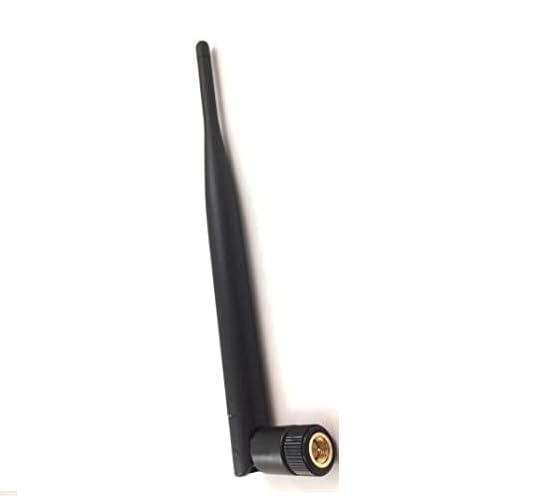 NISTECH Omni Antenna 5dbi Whip Rubber Duck (Pack of 1) 5dbi Whip Antenna WiFi 2.4GHz 5GHz 5.8GHz for SMA Male WiFi Wireless Network- 1pcs