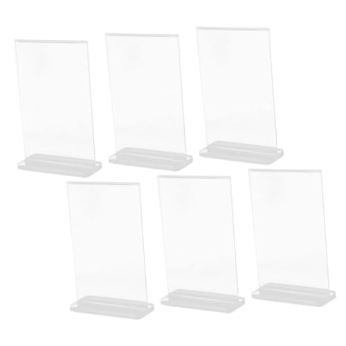 Porte-menu A6 acrylique transparent pour afficher les tarifs