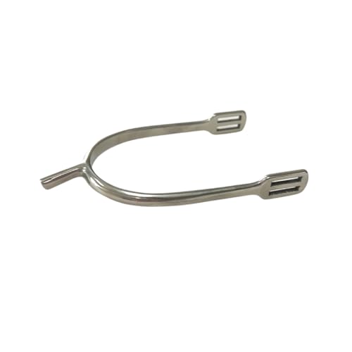 AJ Tack Men's Stainless Steel Prince of Wales English Spurs