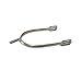 AJ Tack Men's Stainless Steel Prince of Wales English Spurs