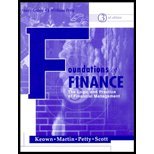 Paperback Foundations of Finance Book