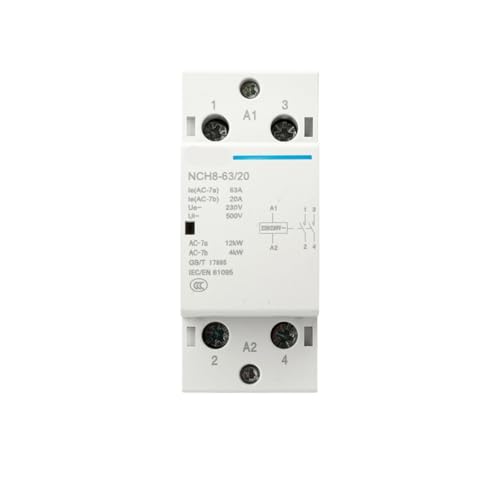 Contacteur modulaire 4 poles 25A 2NC pour automatiser le chauffage de la maison 230V