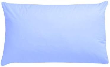 Luxury Polycotton Pair of Plain Pillowcase, 49cm x 74cm - Orange, Pack of 2