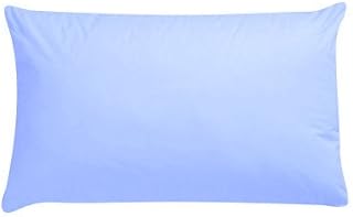 Luxury Polycotton Pair of Plain Pillowcase, 49cm x 74cm - Orange, Pack of 2