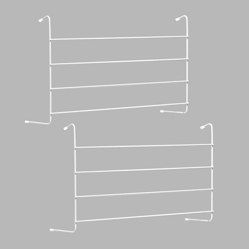 Pegs It Radiator Clothes Drying Rack (Set of 2) | Foldable Indoor Radiator Airers with 4 Bars | Adjustable Over Radiator Clothes Airer for Windows, Doors, and Balconies