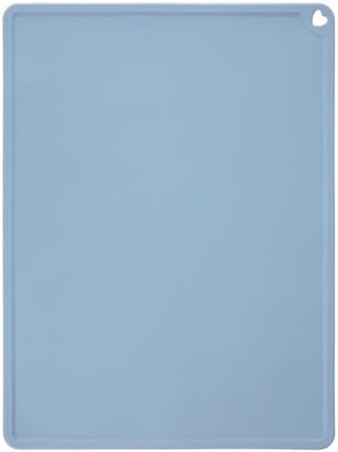 Tappetino in resina siliconica per stampanti 3D, 400 x 300 mm, colore azzurro, tappetino per la pulizia, resistente alle fuoriuscite con rialzo, 1 pezzo