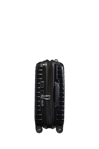 Image of Samsonite Proxis 55 cm Expandable Small Cabin Polypropylene (PP) 8 Wheels Spinner Hard Luggage /Suitcase /Trolley Bag for Travel (Black)