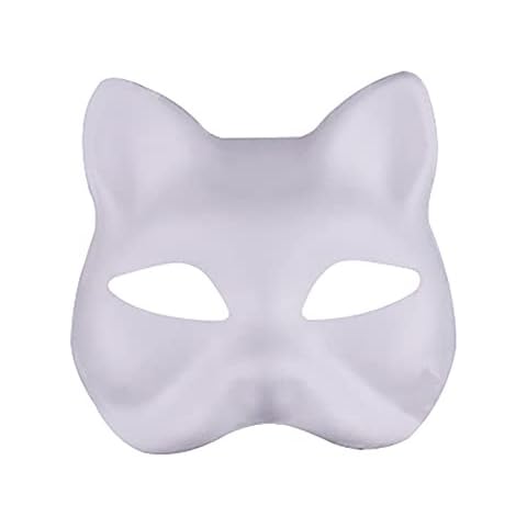 JIHUOO DIY White Paper Cat Masks Cover