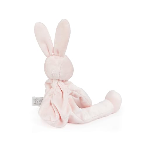Image of Bunnies By The Bay inchBlossom inch Bunny Silly Buddy - Animal Pacifier Holder Plush Toy with Velcro Loop Attachment - 10 inch (25cm) Size