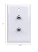 Single Gang Dual F-81 Wall Plate (White)