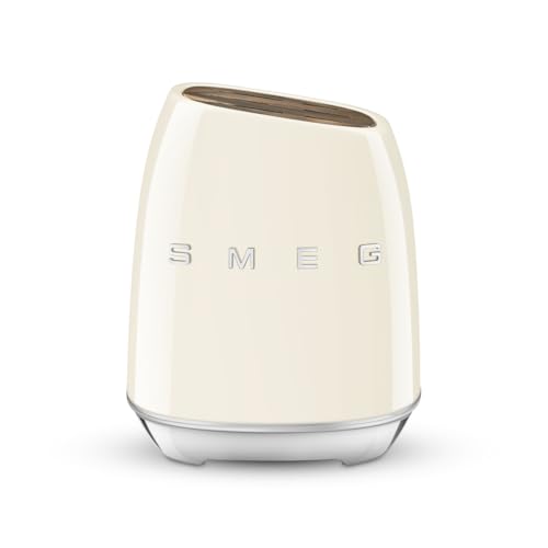 Smeg-KBSF02CR-Knife-Block-6-Knives-Included-in-Stainless-Steel-Stainless-Steel-Block-Body-and-Knife-Slot-Acacia-Wood-Cream Smeg KBSF02CR Knife Block 6 Knives Included in Stainless Steel Stainless Steel Block Body and Knife Slot Acacia Wood Cream