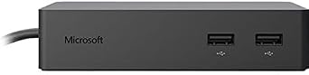 Microsoft Surface Dock for Surface Pro 3, Surface Pro 4, and Surface Book | 4 USB Ports, USB 3.0 Hardware Interface (Black)