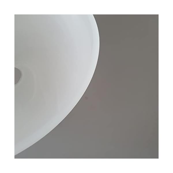 Nino Mikado Glas alabasterfarbener Schirm Fluter Pendelleuchte Lampe Glaslampenschirm 30 cm – Bild 7