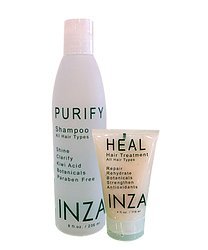 Set de Shampoo Purificante y Tratamiento Capilar Inza Heal