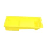 Holibanna Plastic Paint Roller Tray 4-inch Yellow Paint Pan for Wall Painting Supplies Home Interior Painting Tool Holder