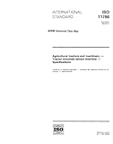 ISO 11786:1995, Agricultural tractors and machinery - Tractor-mounted sensor interface - Specifications