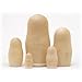 Nesting do Unpainted Blank Nesting Doll 5pc./6