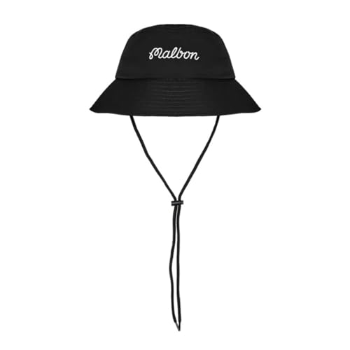 [Malbon Golf] �}���{���S���t �����Y �o�P�b�g�n�b�g �R�t�� �X�g���b�v �n�b�g �����\ �����|�C���g ���S �J�W���A�� �A�E�g�h�A �X�|�[�c �X�q M-9426 BLACK L/XL [���s�A���i]