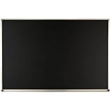 Quartet Porcelain Chalkboard, Magnetic Chalk Board, 4' x 6', Black Board, Aluminum Frame (PCA406B)