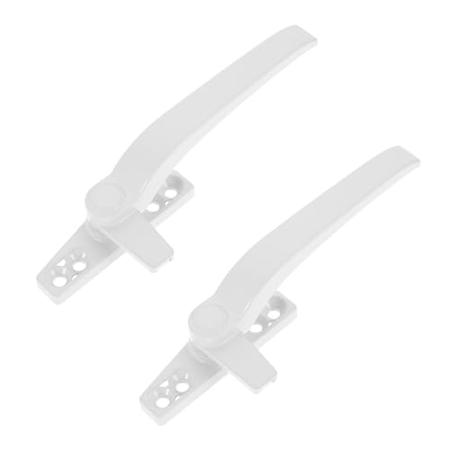 Uonlytech Poignées de Fenêtre en Alliage D'aluminium 2 Pcs Gauche et Droite, Résistance la Corrosion, Revêtement Antirouille, Fixation Stable pour Fenêtres en Aluminium, Fourniture