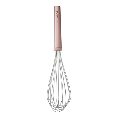 Dolly Parton Whisk – 12-Inch Stainless Steel Whisk with Blush Details, Ergonomic Handle, Dishwasher Safe, Perfect for Beating Eggs, Whipping Cream & Mixing Batters