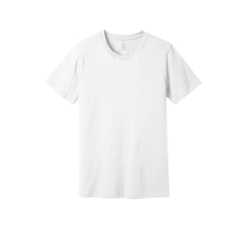 Image of BELLA+CANVAS Product of Brand Unisex Jersey Short-Sleeve T-Shirt - White - XS - (Instant Savings of 5% & More)