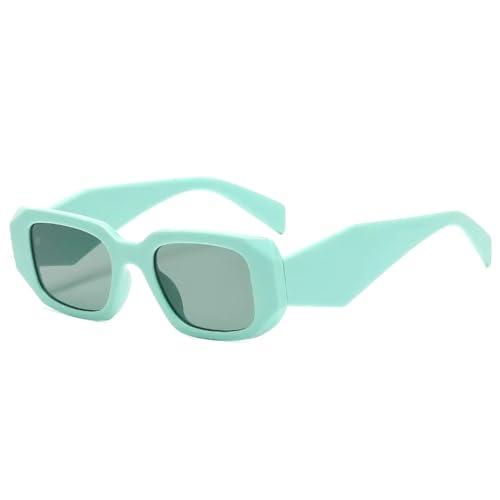 Lunettes de soleil style punk femme triangle monture fine avec branches larges Y2K