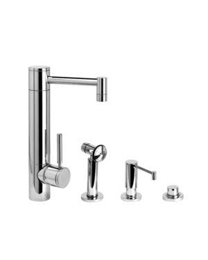 Waterstone Hunley Prep Faucet - 3Pc Suite Graphite