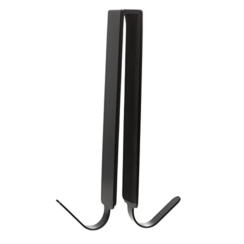 DINHEAROM No Punching Over The Door Hooks Sturdy Stainless Steel Door Back Hangers Multi-Purpose Hangers for Living Room Bathroom Bedroom