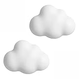 Ceramic Cabinet Knobs Door Furniture Handles Modern Knobs and Handles Kids Room Drawer Dresser Knob 2PCS (Matte Cartoon , White)