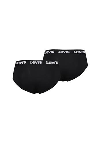 Levi's 6er Pack Herren Levis Repeat Logo Boxer Brief Boxershorts Unterwäsche Pants, Farbe:Black, Bekleidungsgröße:S – Ansicht 3