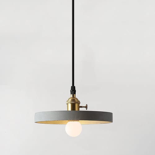 Lámpara colgante de cemento gris para iluminar tu salón o cocina con estilo moderno