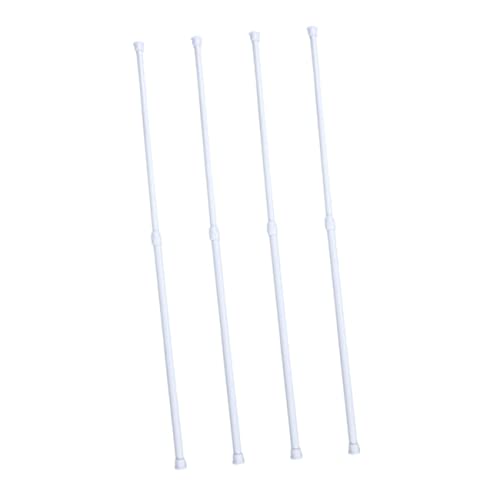 HOOTNEE Shower Rods Set of 2 Extendable Tension Rod 40-70 Inches High Elastic Spring Easy to Install No Tool Needed