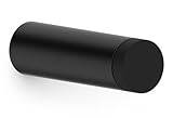 Extra Lang Premium Schwarz Türstopper für die Wand, Edelstahl, Wand-Puffer, Türpuffer, Gummi-Puffer, Wandschutz, Wand-Stopper, Wandtürstopper, Wand-Montage