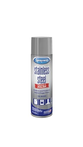 image for Sprayway SW841 Aerosol Stainless Steel Polish & Cleaner, 15 oz (6 Pack