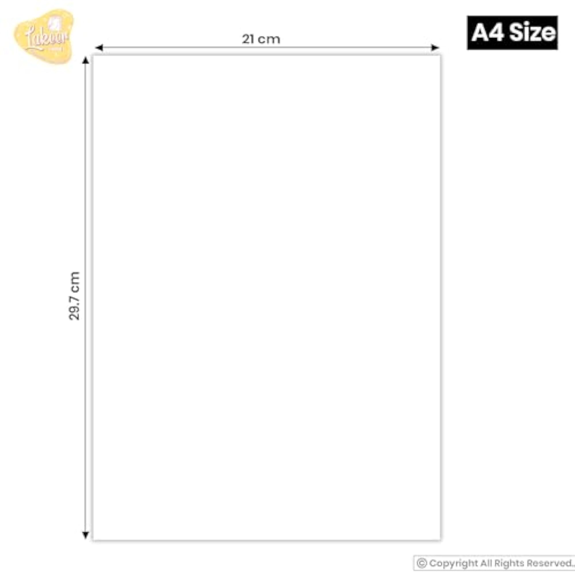 Cardstock Paper Board, Hardboard 450 GSM, Pack of 10